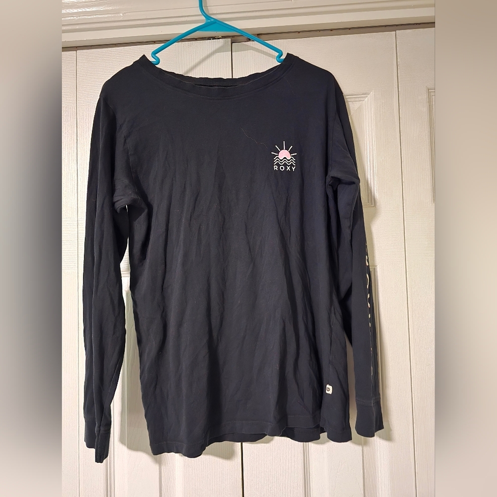 Roxy Black Crew Neck Top